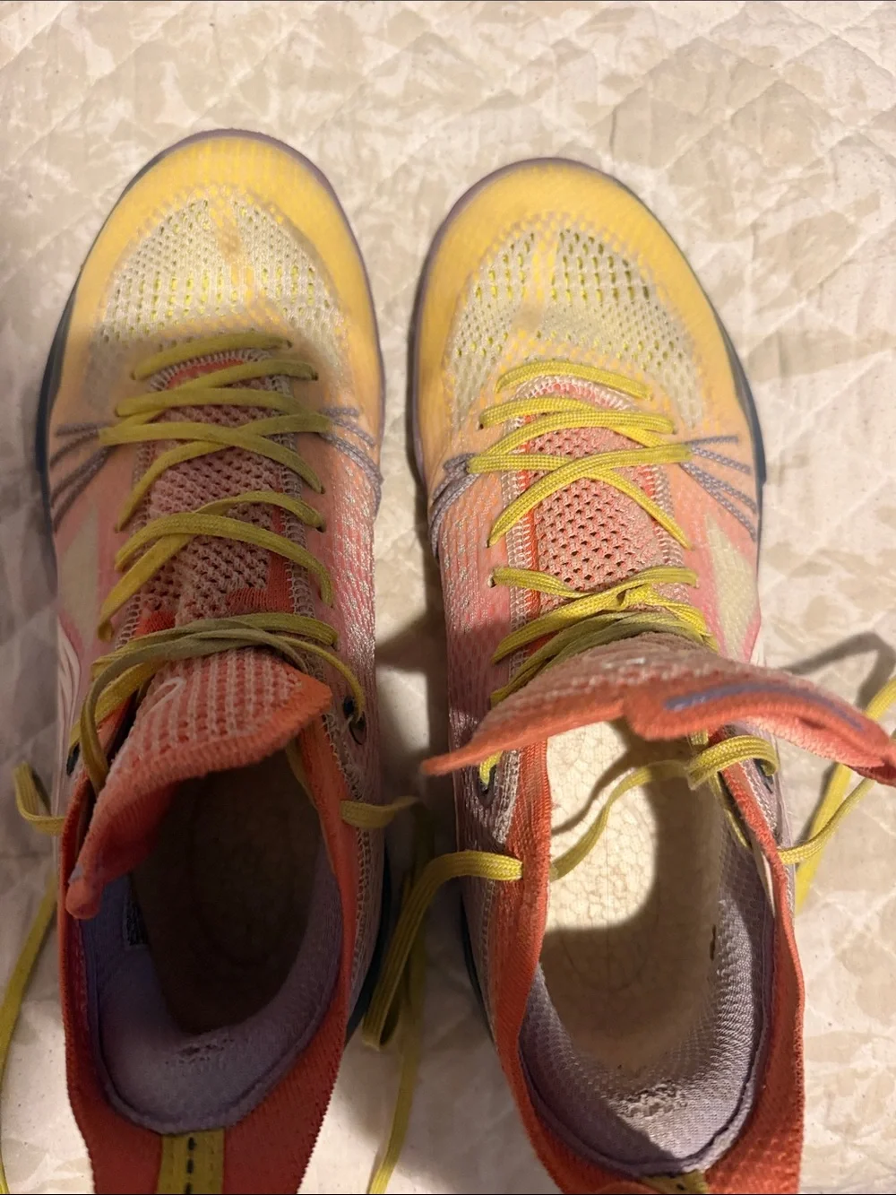 Unbranded Men's Athletic Sneakers in Peach and Yellow